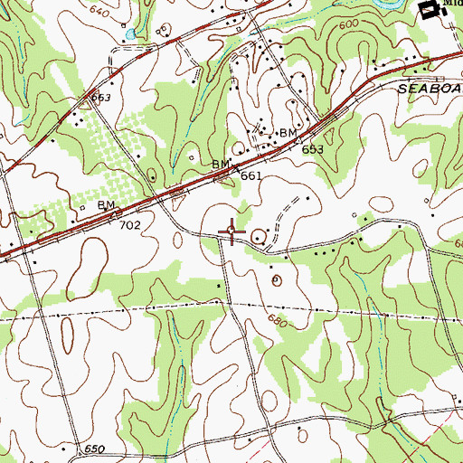 Topographic Map of Carithers School (historical), GA