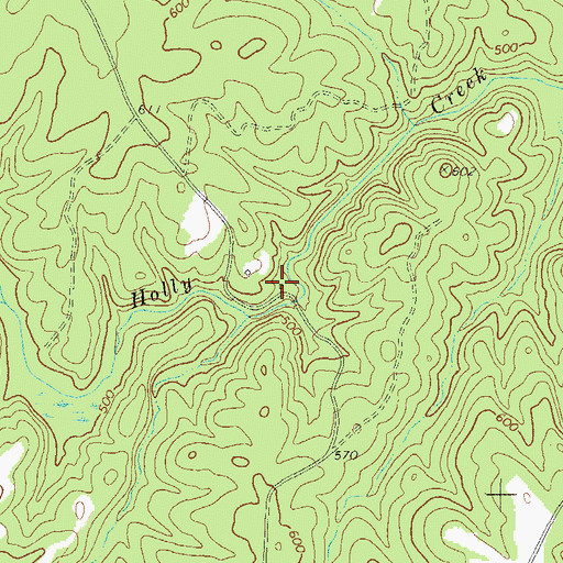 Topographic Map of Davids Mill (historical), GA