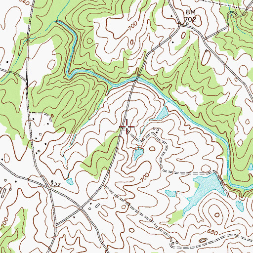 Topographic Map of Duluth School (historical), GA
