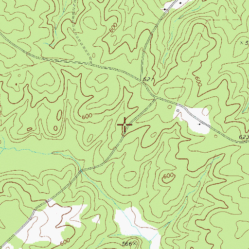 Topographic Map of Eberhart School (historical), GA