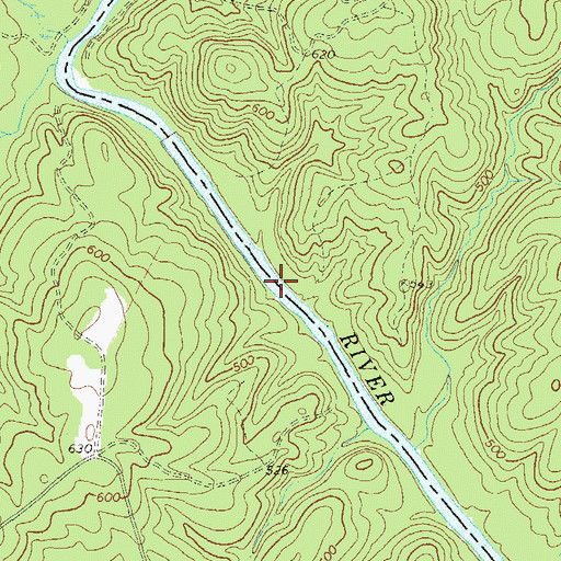 Topographic Map of Harpers Ferry (historical), GA