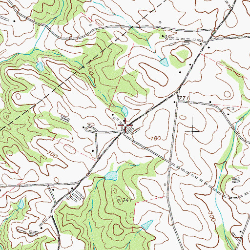 Topographic Map of Harris School (historical), GA