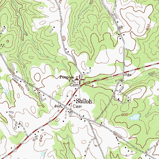 Topographic Map of Norcross School (historical), GA