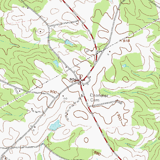 Topographic Map of O'Kelly Store (historical), GA