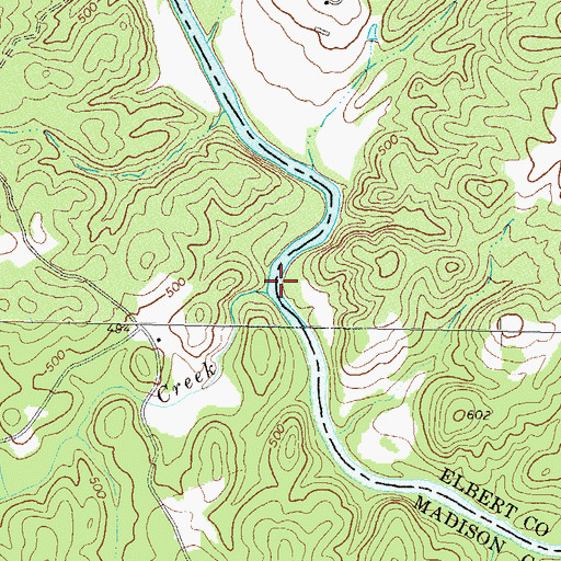 Topographic Map of Peytons Ferry (historical), GA