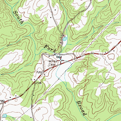 Topographic Map of Rogers Mill (historical), GA