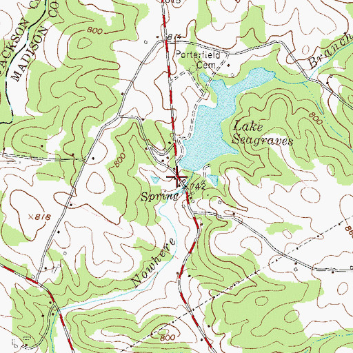 Topographic Map of Seagraves, GA