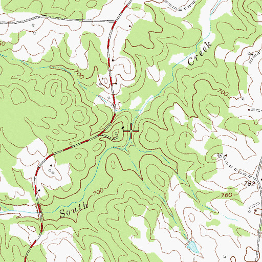 Topographic Map of Spratling Mill (historical), GA