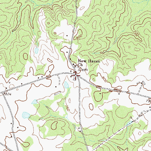 Topographic Map of Velpoe School (historical), GA