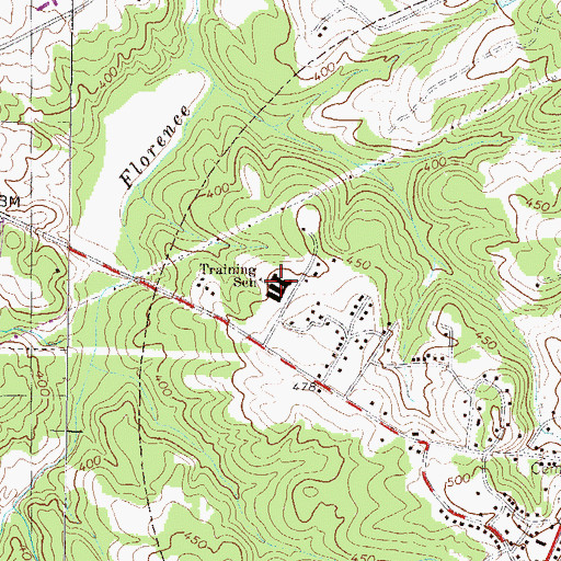 Topographic Map of Lincoln County Elementary School, GA