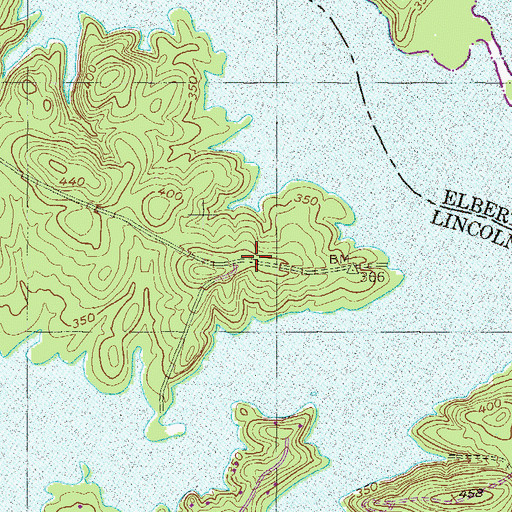 Topographic Map of Lisbon, GA