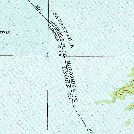 Topographic Map of Paces Ferry (historical), GA