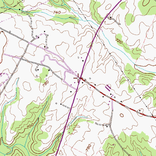 Topographic Map of Bio School (historical), GA