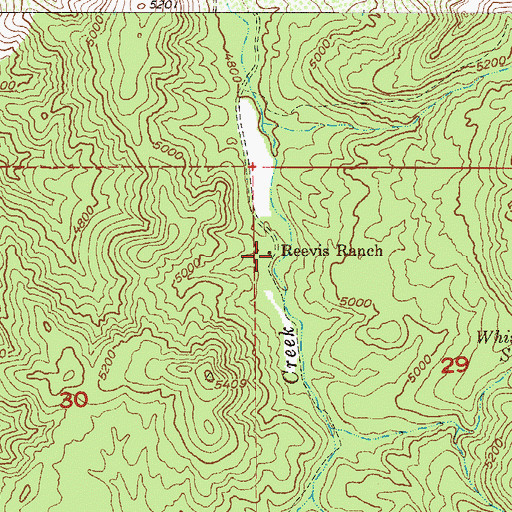 Topographic Map of Reavis Ranch, AZ