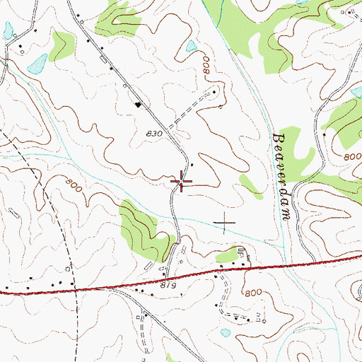 Topographic Map of Grace Church, GA