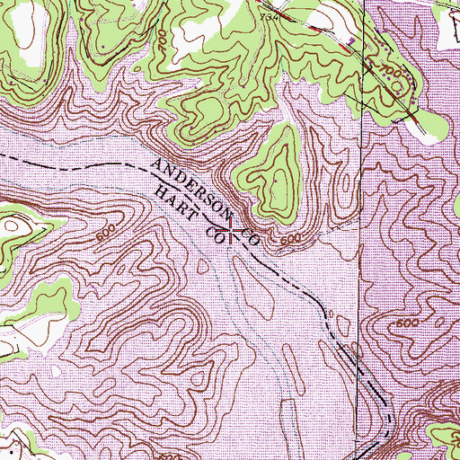 Topographic Map of Hatton Shoals (historical), GA