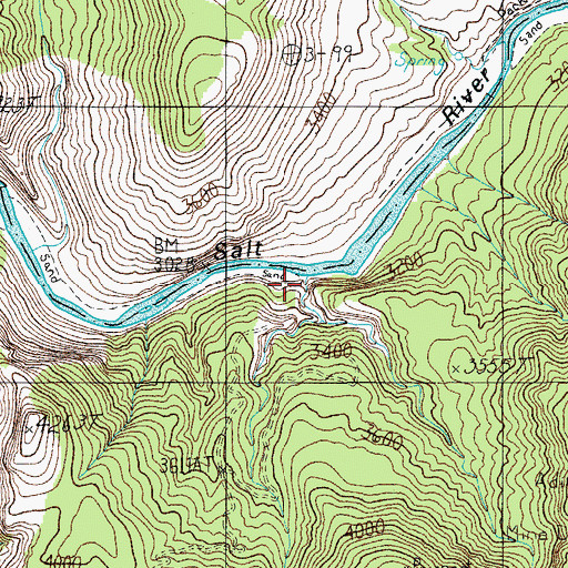 Topographic Map of Regal Canyon, AZ