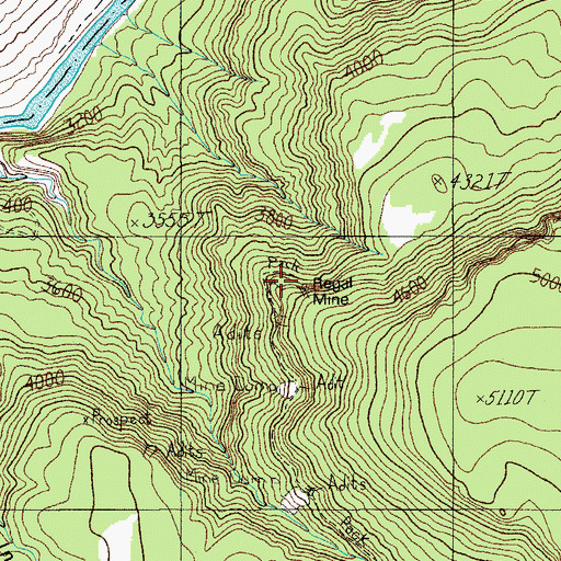 Topographic Map of Regal Mine, AZ