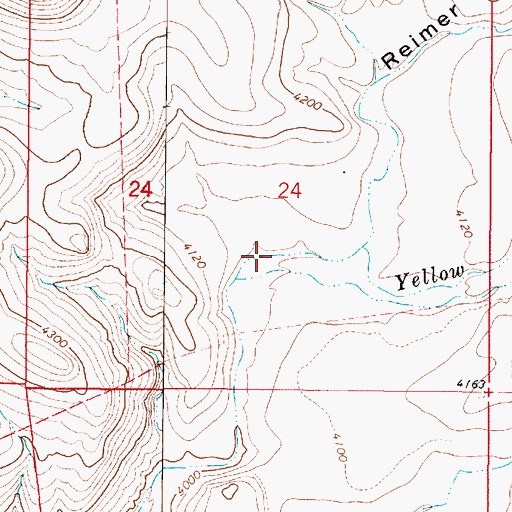 Topographic Map of Reimer Draw, AZ