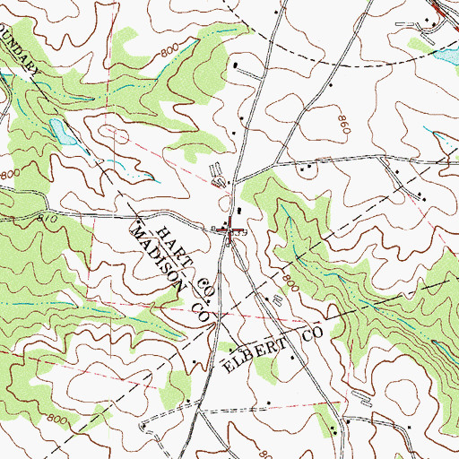 Topographic Map of Reeds, GA