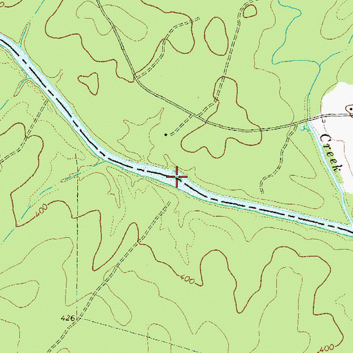 Topographic Map of Bullards Ferry (historical), GA