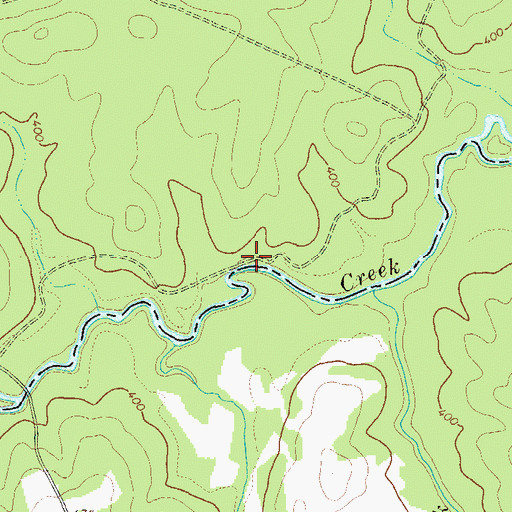 Topographic Map of Bunchs Mill (historical), GA