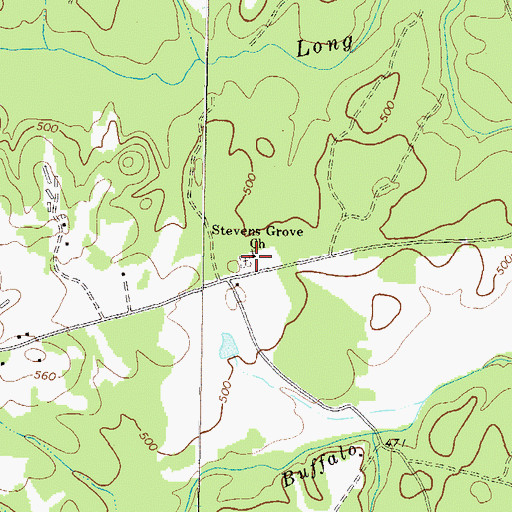 Topographic Map of Prospect School (historical), GA