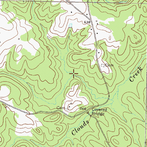 Topographic Map of Shepherds Branch, GA