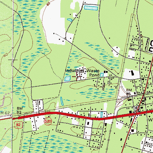 Topographic Map of Burton Terrace, GA