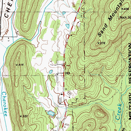 Topographic Map of Conley Bluff, GA
