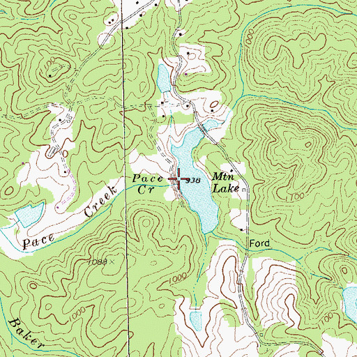 Topographic Map of Pumpkinvine Creek Structure Number 26 Dam, GA