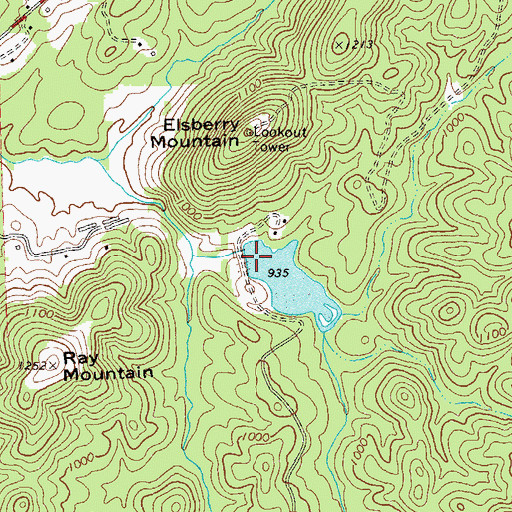 Topographic Map of Pumpkinvine Creek Structure Number 67 Dam, GA