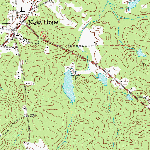 Topographic Map of Pumpkinvine Creek Structure Number 68 Dam, GA
