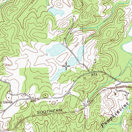 Topographic Map of Gore Lake, GA