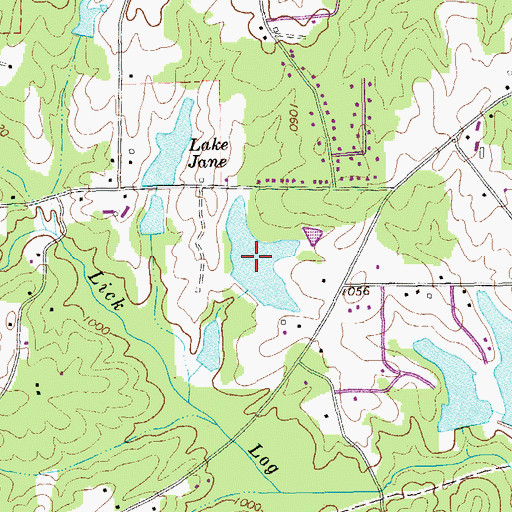 Topographic Map of Ellis Lake, GA