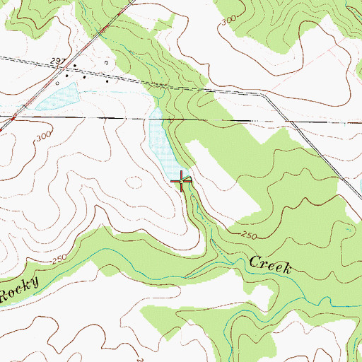 Topographic Map of Lord Lake Dam, GA