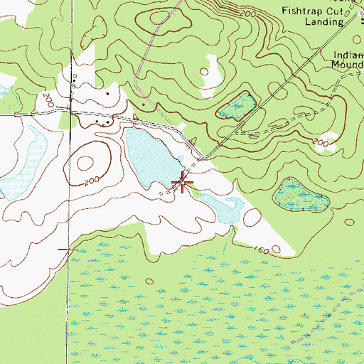 Topographic Map of Watson Lake Dam, GA