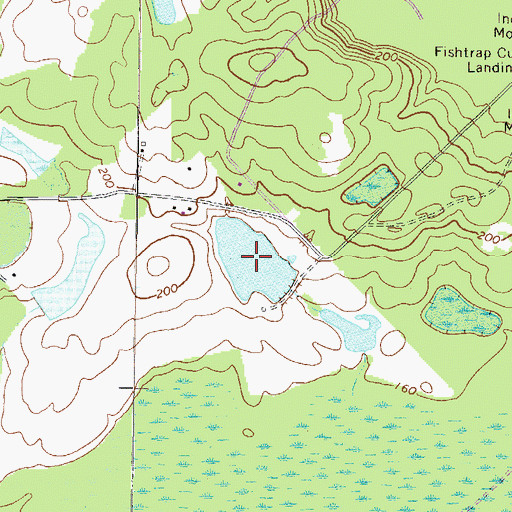 Topographic Map of Watson Lake, GA