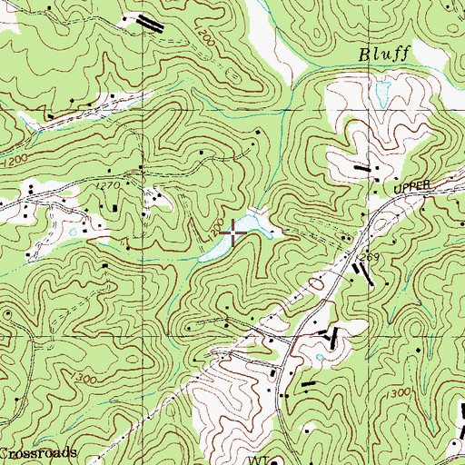 Topographic Map of Payne-Smith Lake, GA