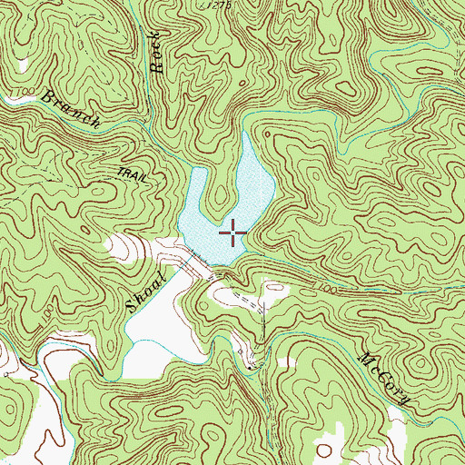Topographic Map of Cline Lake, GA