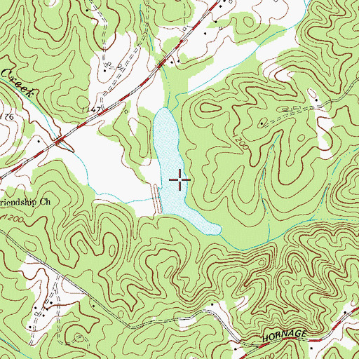 Topographic Map of Pittman Lake, GA