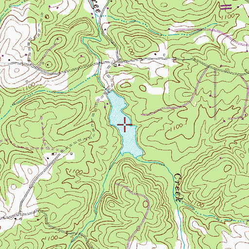 Topographic Map of Dean Lake, GA