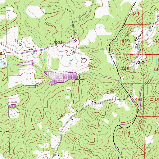 Topographic Map of Little River-Coosa River Watershed Dam Number 15, GA