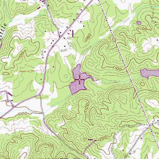 Topographic Map of Stephens Lake, GA
