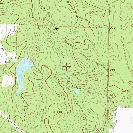 Topographic Map of Snowden Dam One, GA