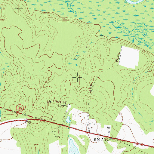 Topographic Map of Cowan Dam, GA