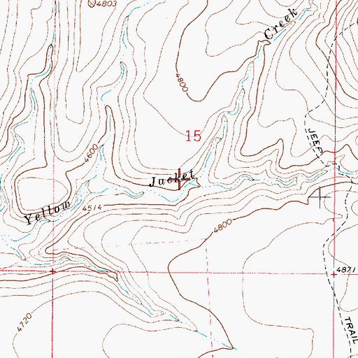 Topographic Map of Rice Gulch, AZ