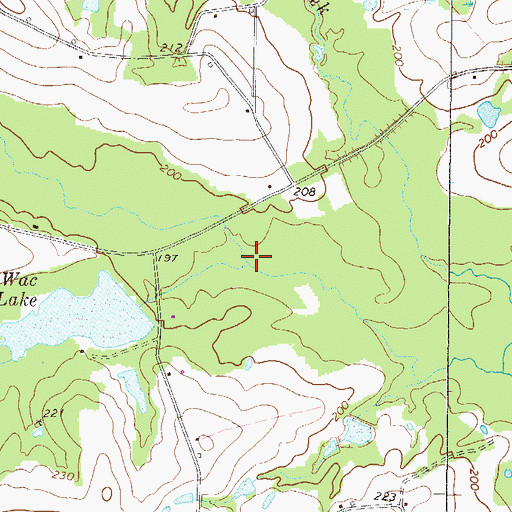 Topographic Map of Anderson Dam Two, GA
