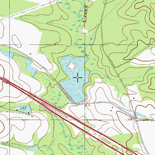 Topographic Map of Jones Lake, GA