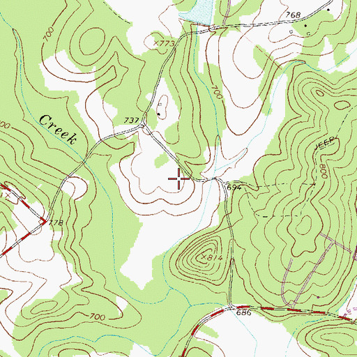 Topographic Map of Mashburn Dam, GA